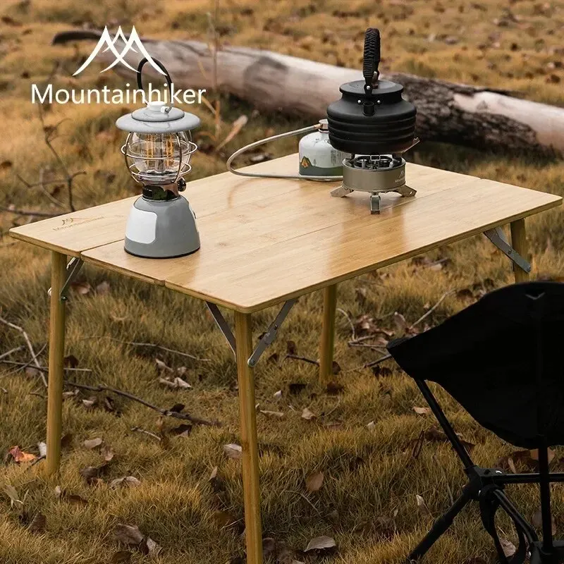 طاولة قابلة للطي من الخيزران م - مراجعة Camping Cooking Table وسعره
