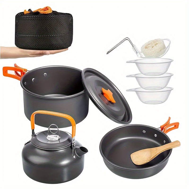 طقم أواني طهي خفيف الوزن للغاي - مراجعة Camping Cooking Equipment Bag وسعره
