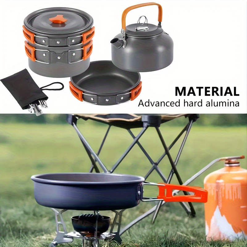 طقم أواني طهي خفيف الوزن للغاي - مراجعة Camping Cooking Equipment Bag وسعره